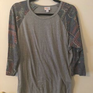 LuLaRoe Randy Baseball T-shirt • Ragland • Large
